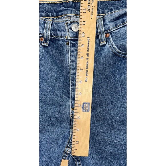 Levis 514 Jeans Mens 34x32 Blue Straight Fit Denim Medium Wash Casual - Picture 7 of 11